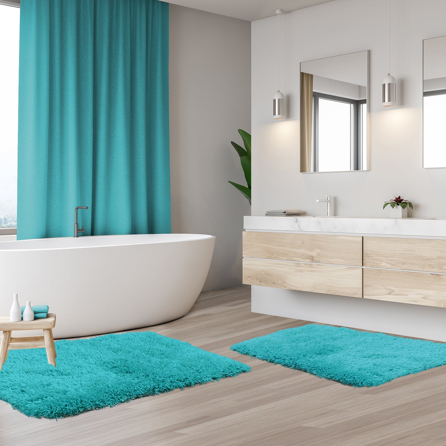Bath Mat Rug-rubber Quick Dry Super Absorbent Thin Bathroom Rugs Fit Under  Door-washable Bathroom F
