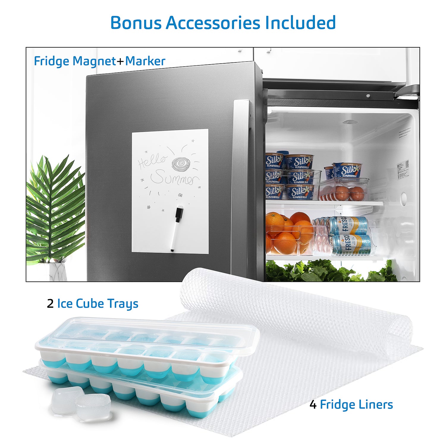16 PC Refrigerator Organizer Set Clear Storage Bins for Fridge Freezer &  Pantry 