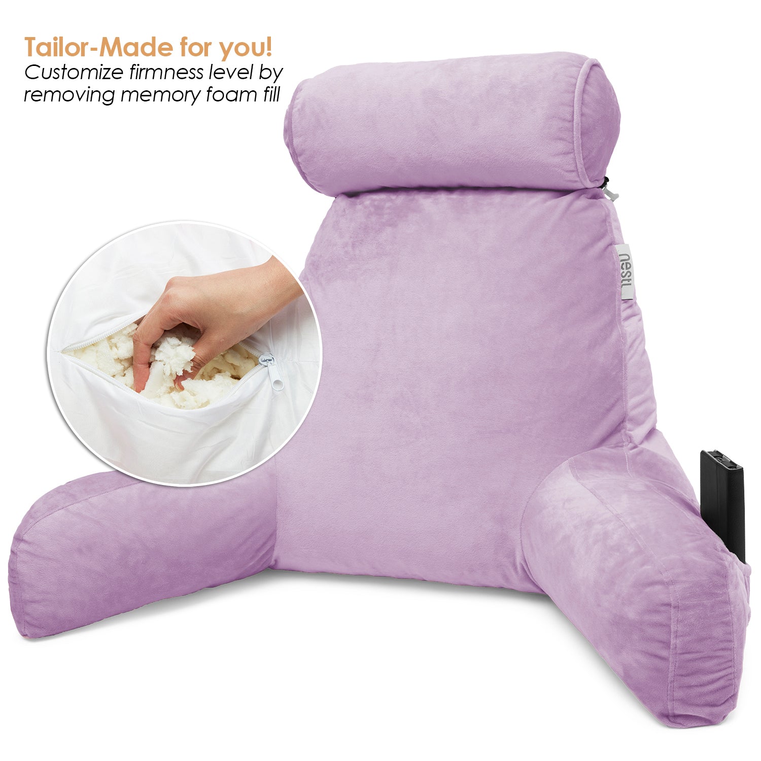 Bed rest reading outlet pillow