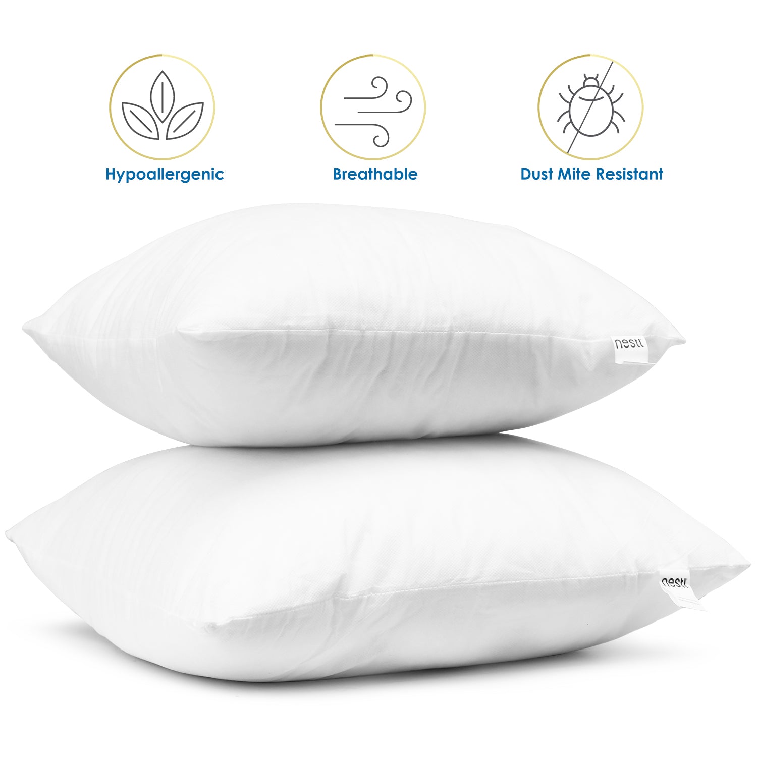 Set of 6 18x18 Pillow Inserts  Hypoallergenic Couch Pillow